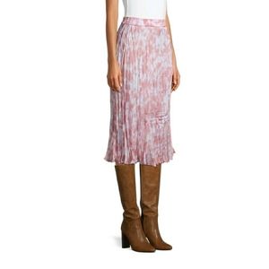 Time and Tru Tie Dye Midi Crinkle Skirt